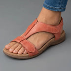 Coral adjustable strap sandals with open toe and supportive footbed