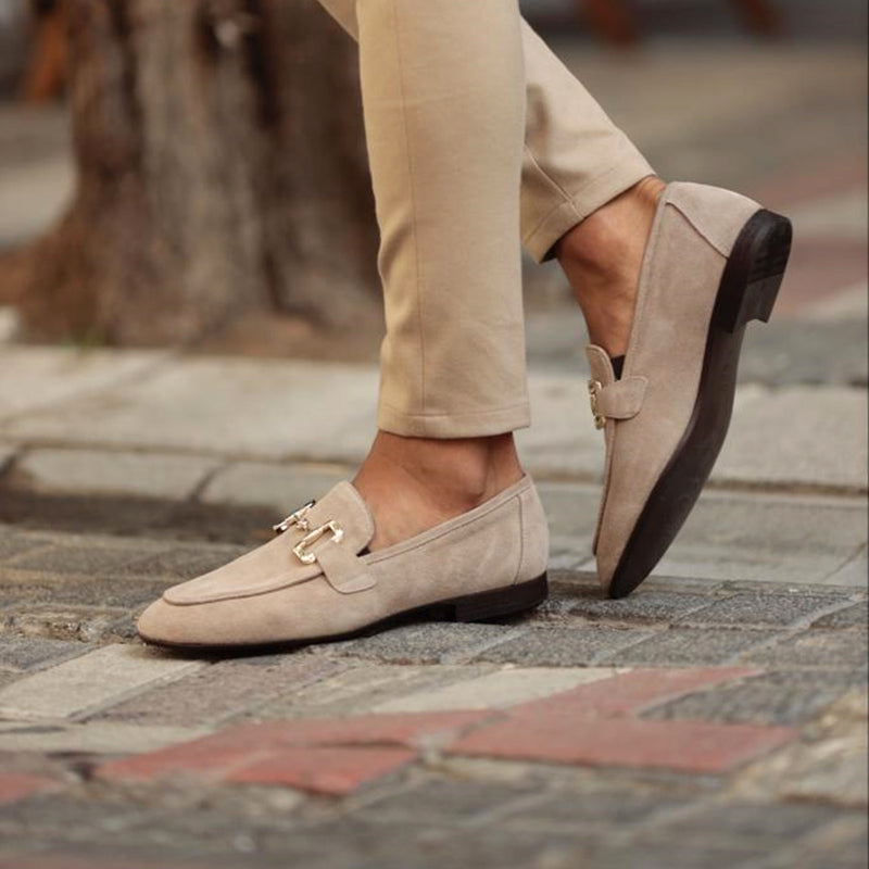 Sleek Slip-On Horsebit Loafers Suede for Women 1