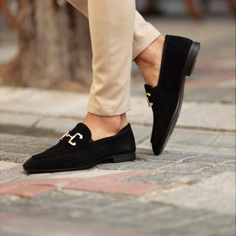 Sleek Slip-On Horsebit Loafers Suede for Women 3
