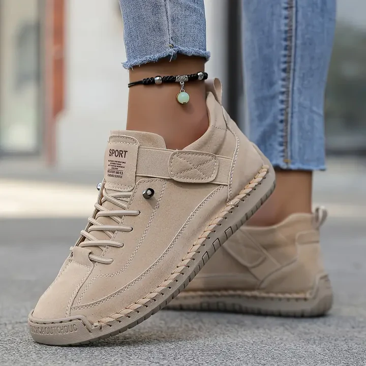 Streamlined Cushioned Leather Sneakers Women Casual 7