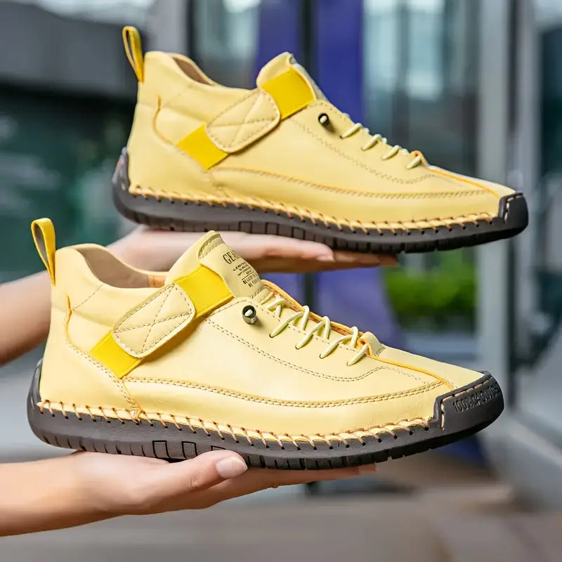 Streamlined Cushioned Leather Sneakers Women Casual 8