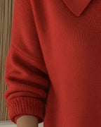 Blue cropped knit cardigan sweater with button placket and ribbed hem 3